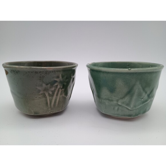 Vintage Tashiro Shoten Celadon Green Egyptian Revival Tea Cup Made In Japan - Picture 2 of 8